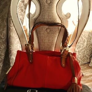 B. Makowsky LEATHER HANDBAG